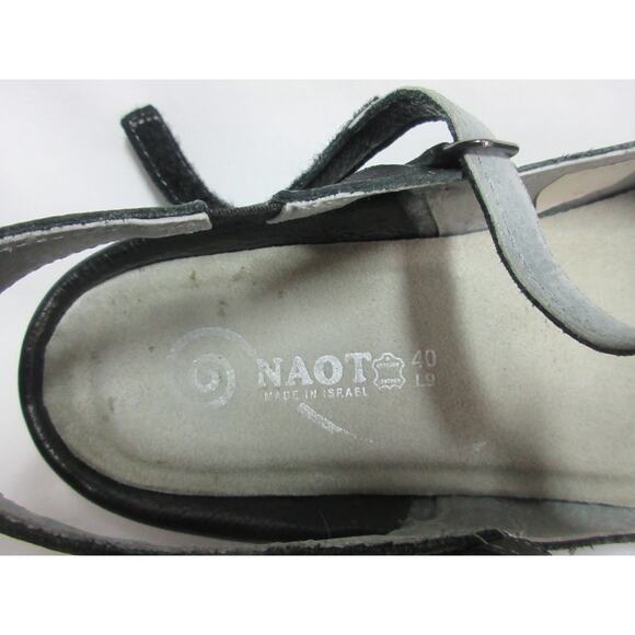 Naot Black Leather Size 9/40 Women's Mary Janes Rari Shoes - Picture 8 of 10